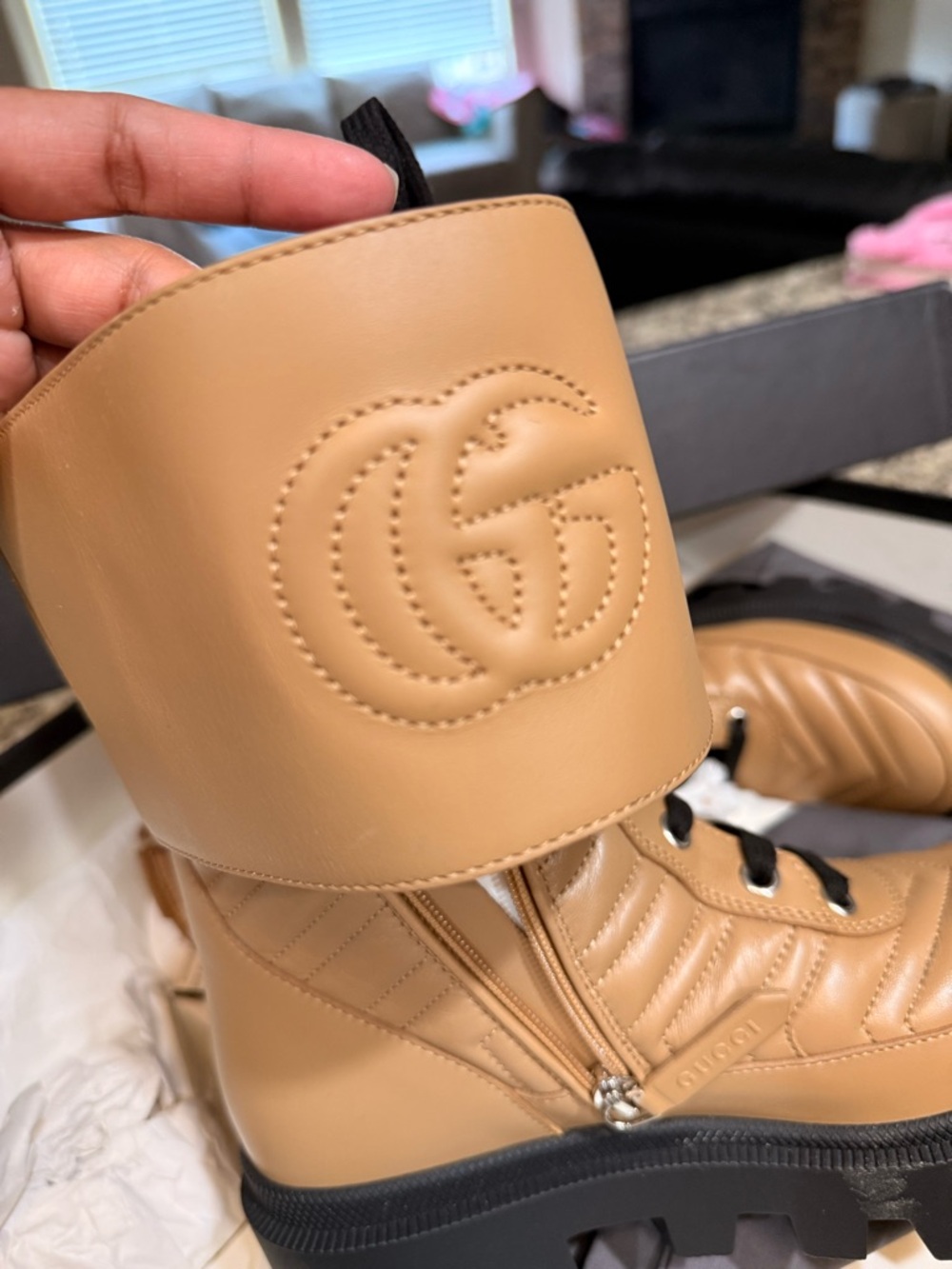 Gucci Napa Frances matelasse boots - Picture 5 of 5